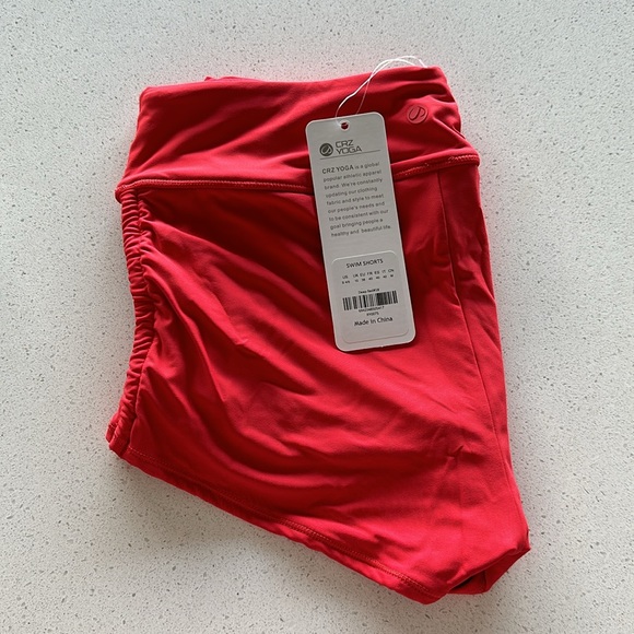 Sunshine High Waisted Swim Shorts - Ruched Side - Picture 5 of 5